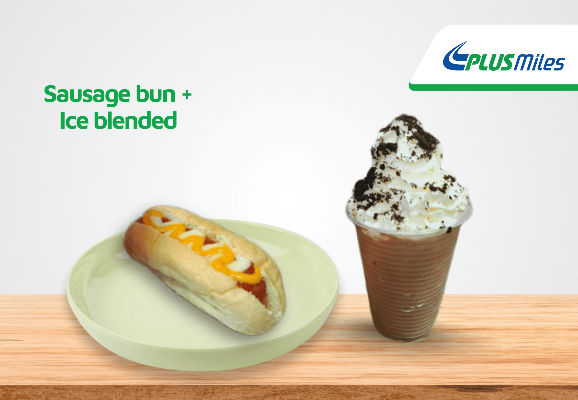 Combo Sausage Bun + Ice Blended (Regular)