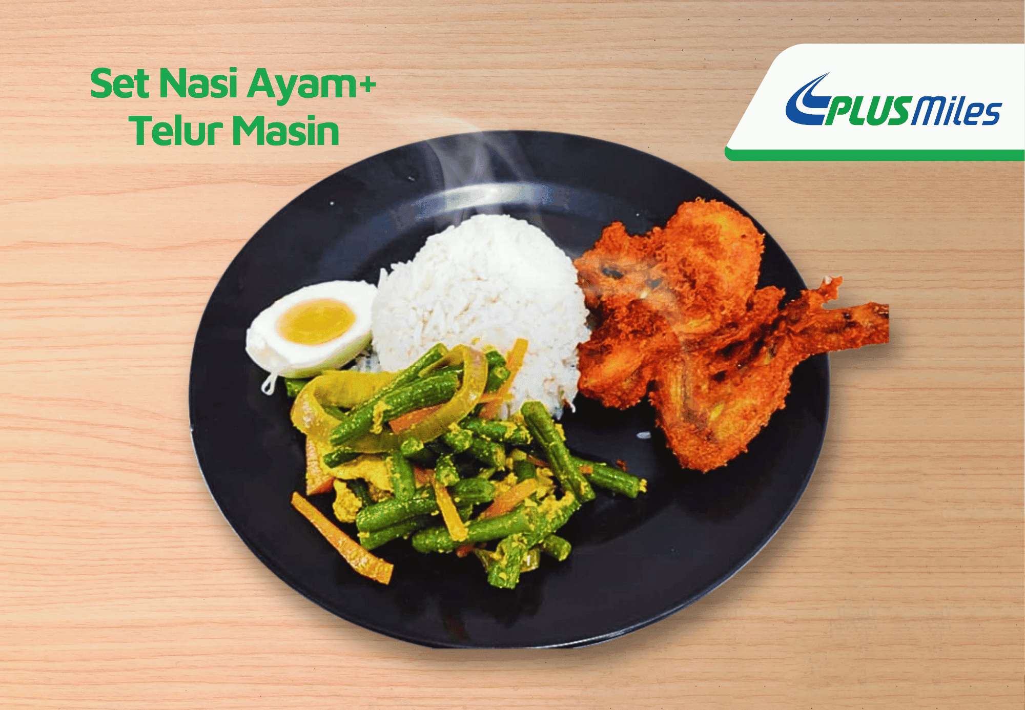 Set Nasi Ayam + Telur Masin